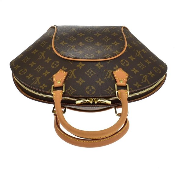 LOUIS VUITTON LV Logos Ellipse MM Hand Bag Monogram Leather Brown M51126 50RL382 - Picture 5 of 15
